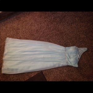 Blue prom dress